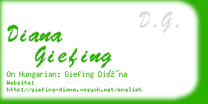 diana giefing business card